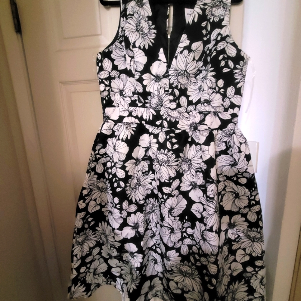 Charlotte Russe black floral dress